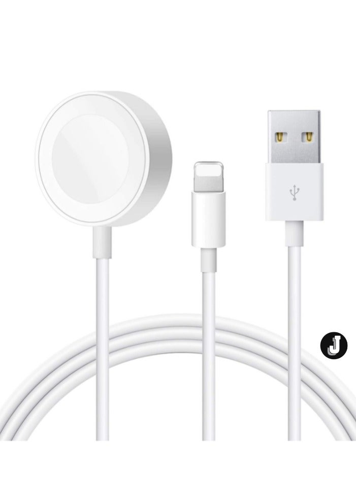 JAJEEK "New Apple MFi Certified Magnetic Charging Cable – 4.9ft 2-in-1 for iPhone & Apple Watch" - Image 1