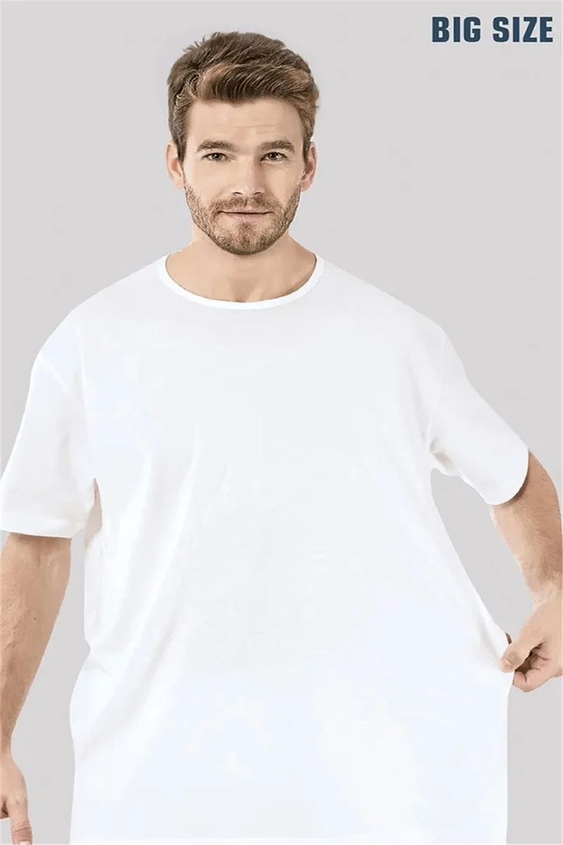 ارما يلدز Arma Star Men's White King Size O Neck Undershirt