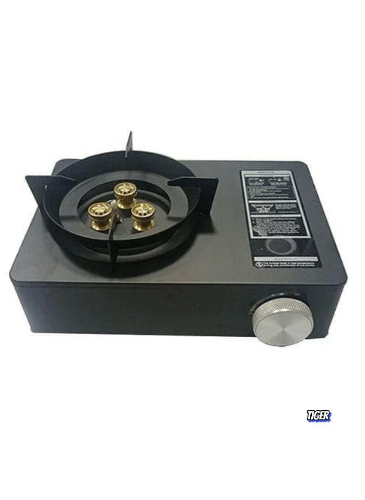 JAJEEK موقد تسخين الغاز للتخييم والنزهات - فرن طهي متعدد الوظائف، صينية شواء، وموقد للشواء - موقد خارجي محمول مع لهب قابل للتعديل للطهي والشواء والتحميص - مثالي للتخييم، والمشي، والشواء، والنزهات - Image 2