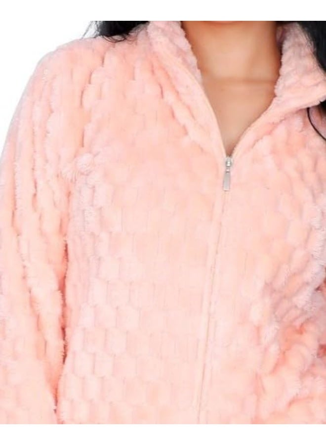 Dadoush Women's winter pajamas made of soft fur, a two-piece women's pajama set for home, comfortable and warm, winter pajamas for women that provide full coverage from Daadoush. - Image 5