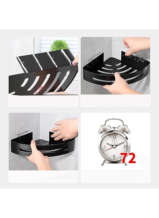 Raxoom Caddy Shelf, Bathroom Shower Rack Shelving, No Drilling Wall Mounted Shower Organizer, Rustproof Bath Storage Basket for Toilet, Kitchen - Image 5