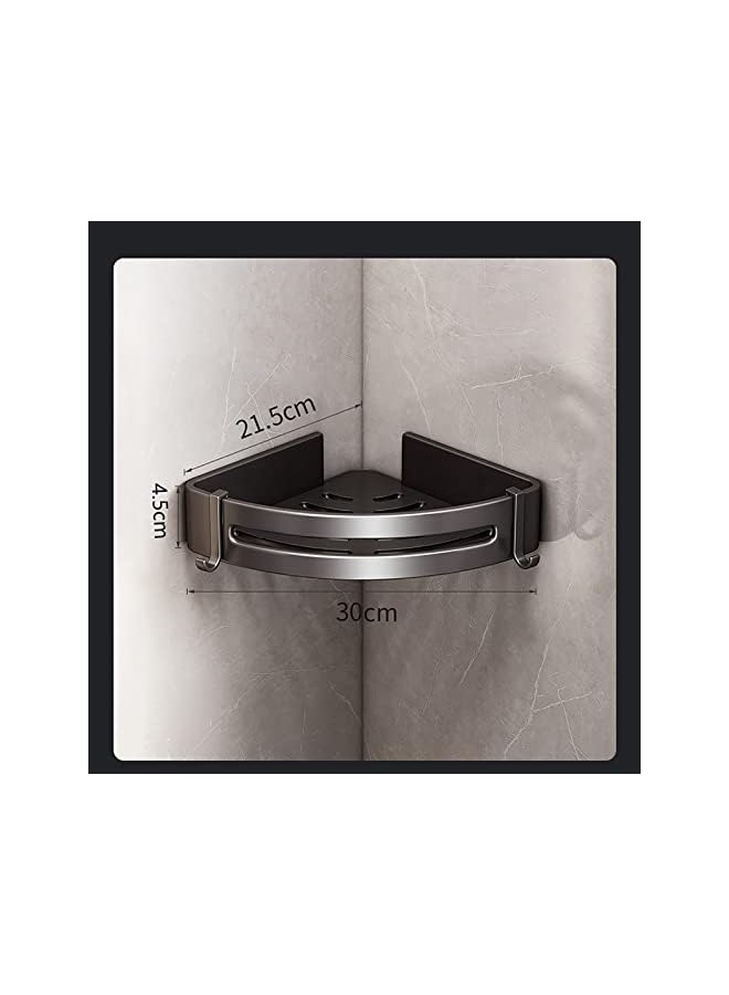 Raxoom Caddy Shelf, Bathroom Shower Rack Shelving, No Drilling Wall Mounted Shower Organizer, Rustproof Bath Storage Basket for Toilet, Kitchen - Image 3