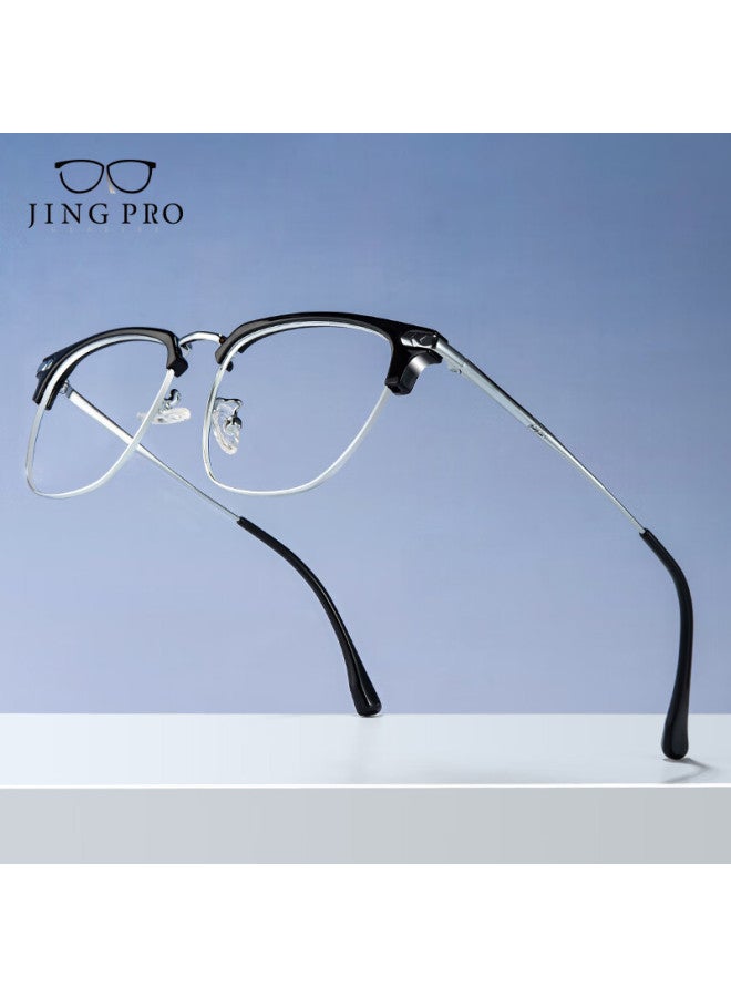 Mirror State Jingbang Anti-blue Light Anti-fog Myopia Gl For Men With Large Alloy Frame, Suitable For Big Face, Prescription Gl Available, Model 8663 - Image 4