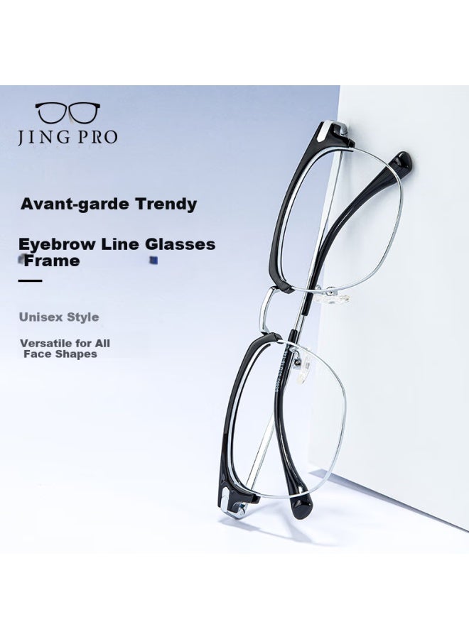 Mirror State Jingbang Anti-blue Light Anti-fog Myopia Gl For Men With Large Alloy Frame, Suitable For Big Face, Prescription Gl Available, Model 8663 - Image 3