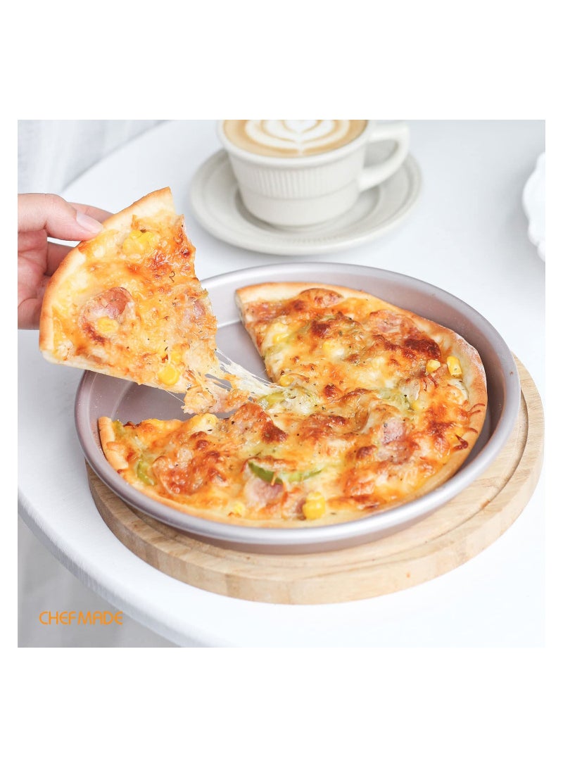 شيف ميد Pizza Pan 8 Inch Non Stick Pancake Bakeware - Image 4