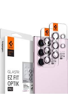 Spigen Glastr Ez Fit Optik Pro (2 Pack) for Samsung Galaxy S23 Ultra Camera Lens Screen Protector - Lavender  - Image 1