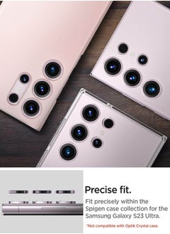 Spigen Glastr Ez Fit Optik Pro (2 Pack) for Samsung Galaxy S23 Ultra Camera Lens Screen Protector - Lavender  - Image 5