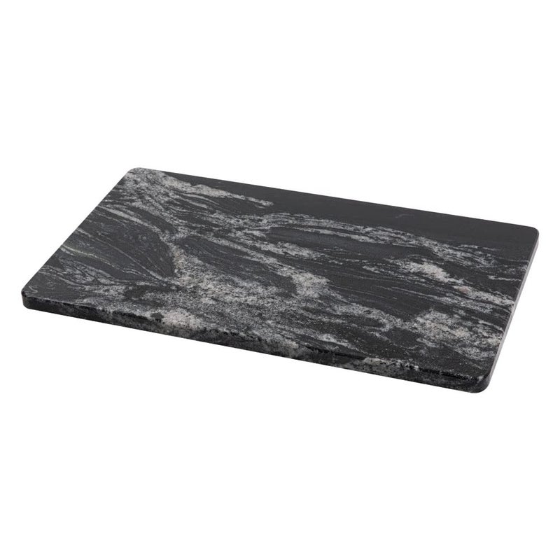 Adolif Natural Black Marble Pastry and Cutting Board, 12x20x0.7 Inch, Heavy for Dough Chocolate, Pack of 1 - Image 1
