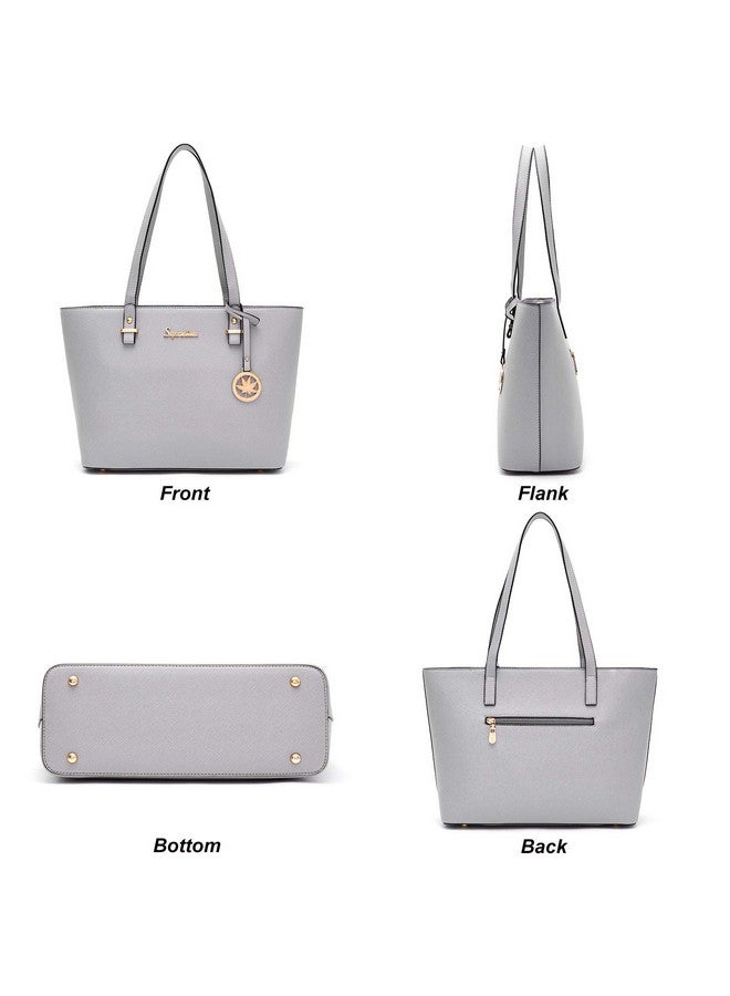 Soperwillton Handbag for Women Wallet Tote Bag Shoulder Bags Top Handle Satchel 5pcs Purse Set - Image 1