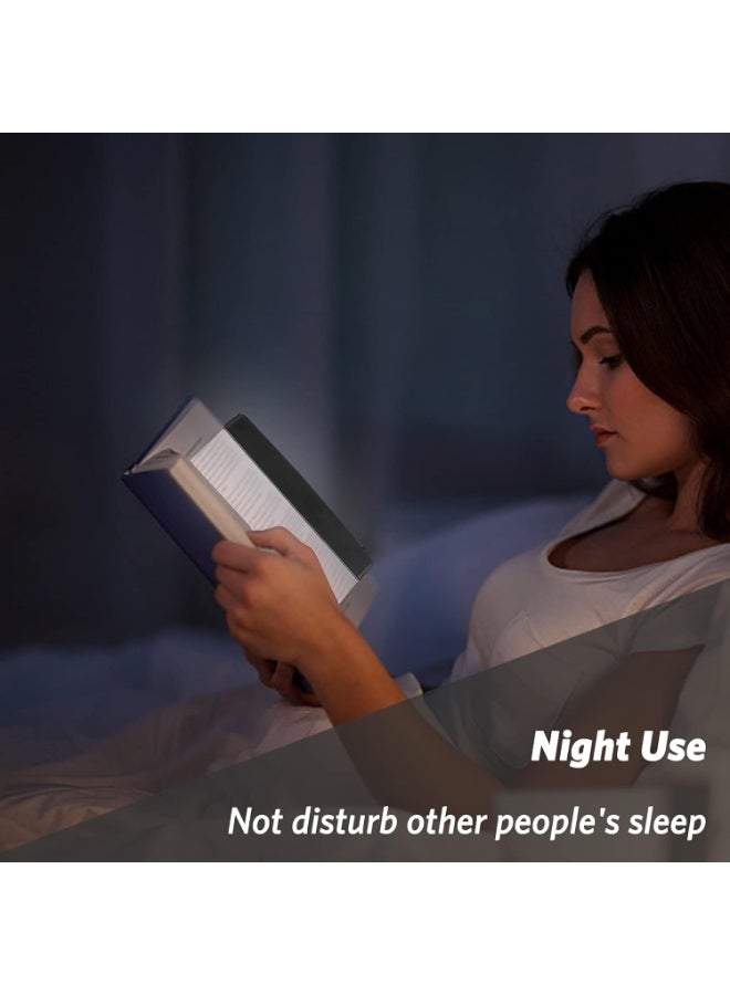 مصباح قراءة LED، مصباح قراءة مسطح بتصميم فاصل كتب من الأكريليك، لوحة إضاءة LED محمولة للكتب مع ميزة تعديل السطوع، ومصباح لحماية العين مخصص للطلاب ومناسب للقراءة الليلية. - Image 3