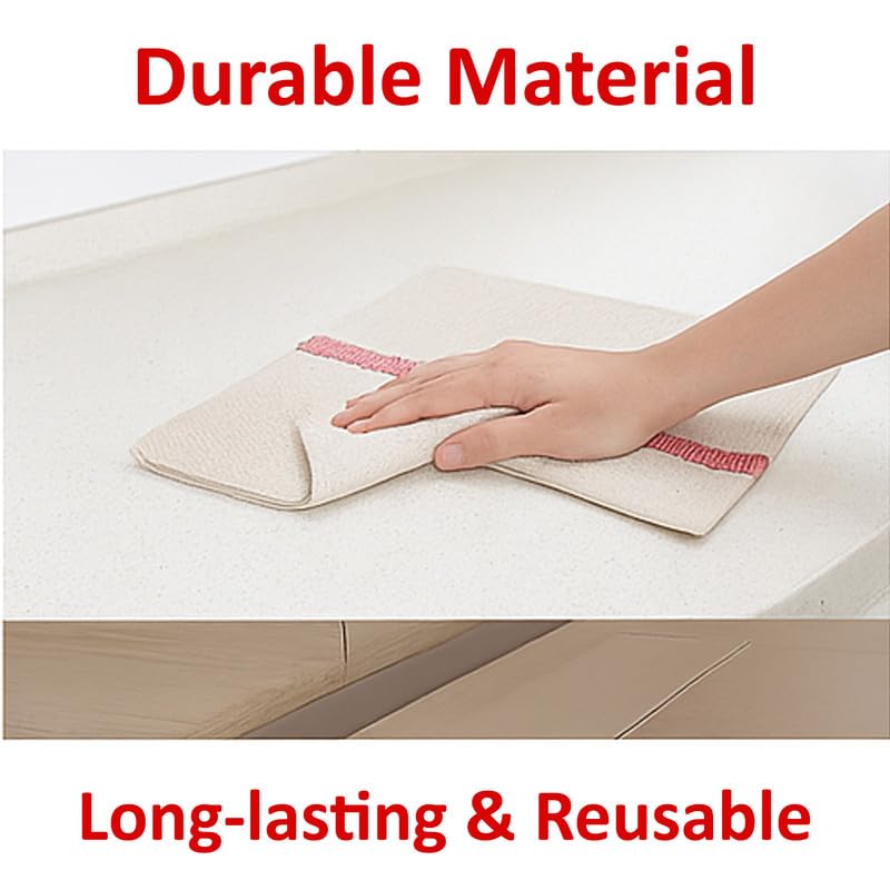 Flere 100% Cotton Floor Cleaning Pocha – High Absorbency & Durable Reusable Cloth, 24" x 24" Multipurpose Mop Cloth (Pack of 6) - Image 3