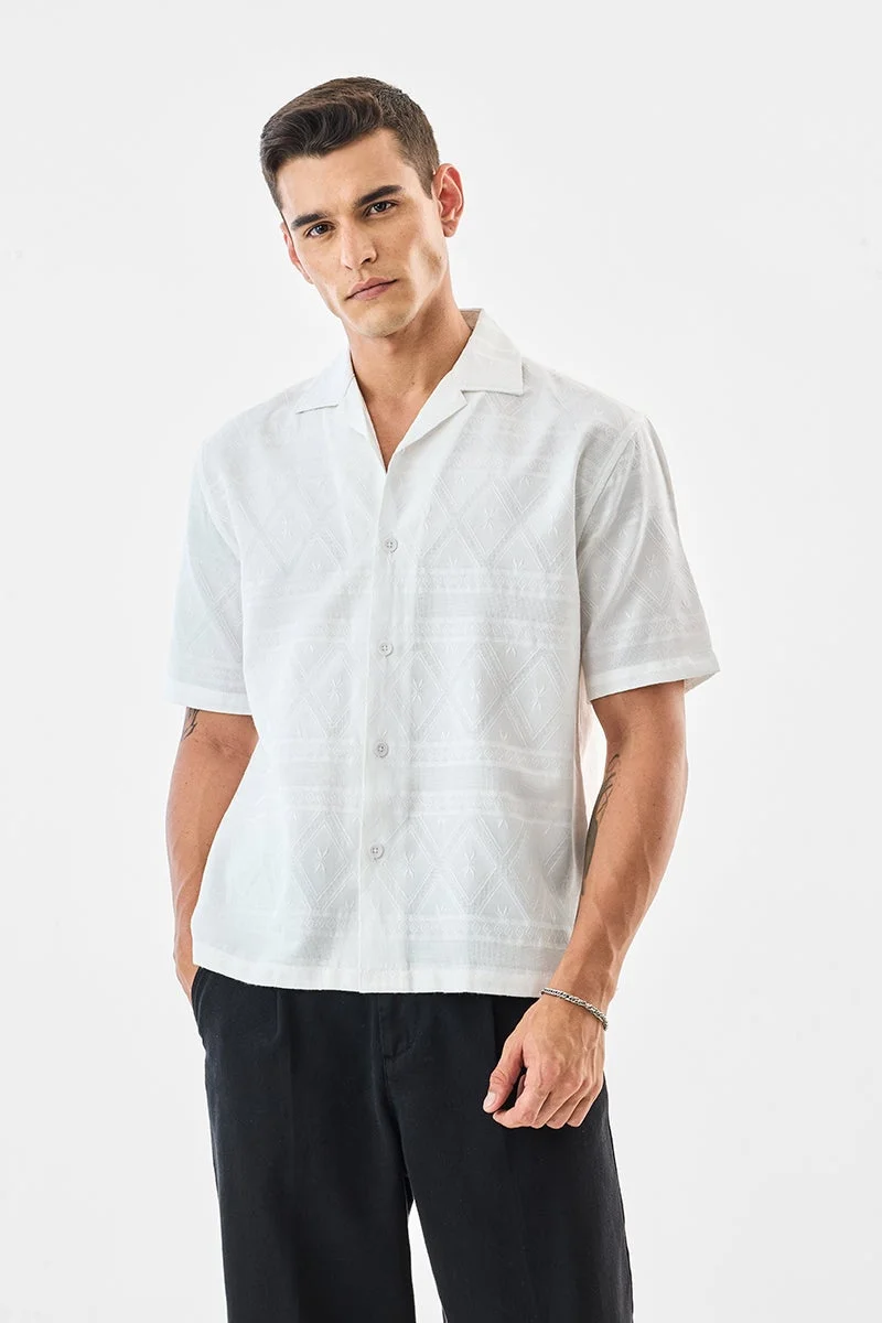 SNITCH Box Fit Self-design Shirt