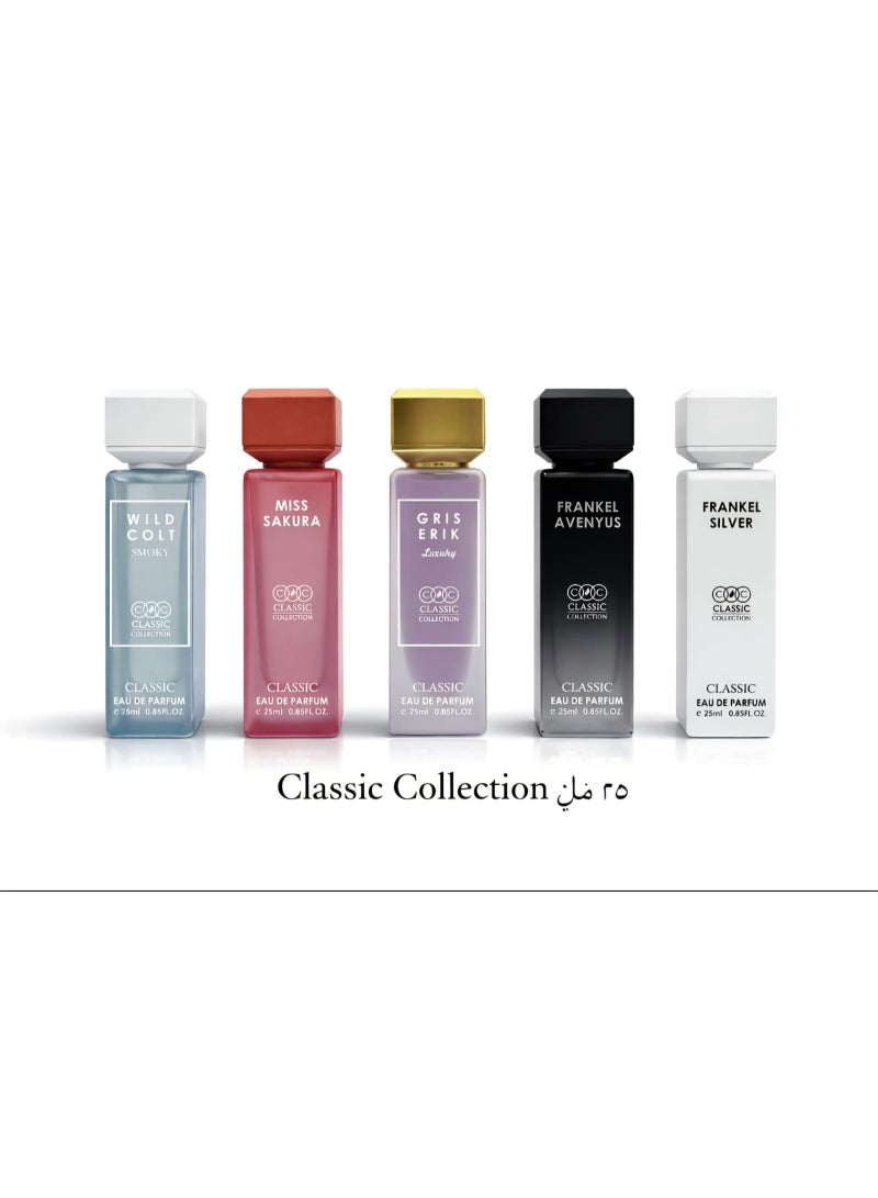 Mini perfume set (25ml size) inspired by Assaf's famous perfumes within the "Classic Collection"