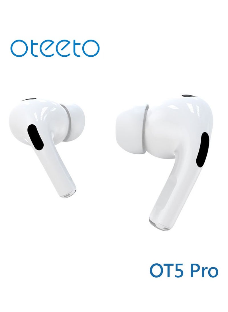 Oteeto Oteeto OT5 Pro Wireless Eabuds With Smart Diplay Hi-Fi Sound Quality and Noise Cancellation Designed For iPhones and iPads  - Image 5