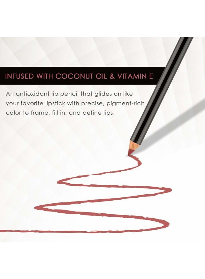 BODYOGRAPHY:Cream Lip Pencil (Heatherberry): Rose Nude Waterproof & Pigment-Rich Salon Makeup w/ Coconut Oil, Vitamin E | Gluten-Free, Cruelty-Free, Paraben-Free - Image 3