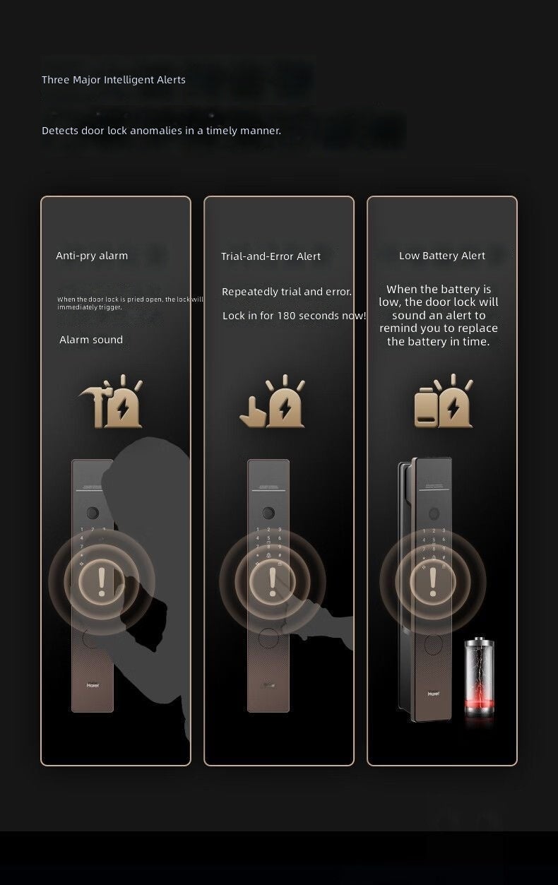 Haier Smart Fingerprint & Password Lock for Home Security - P30SE - Image 4