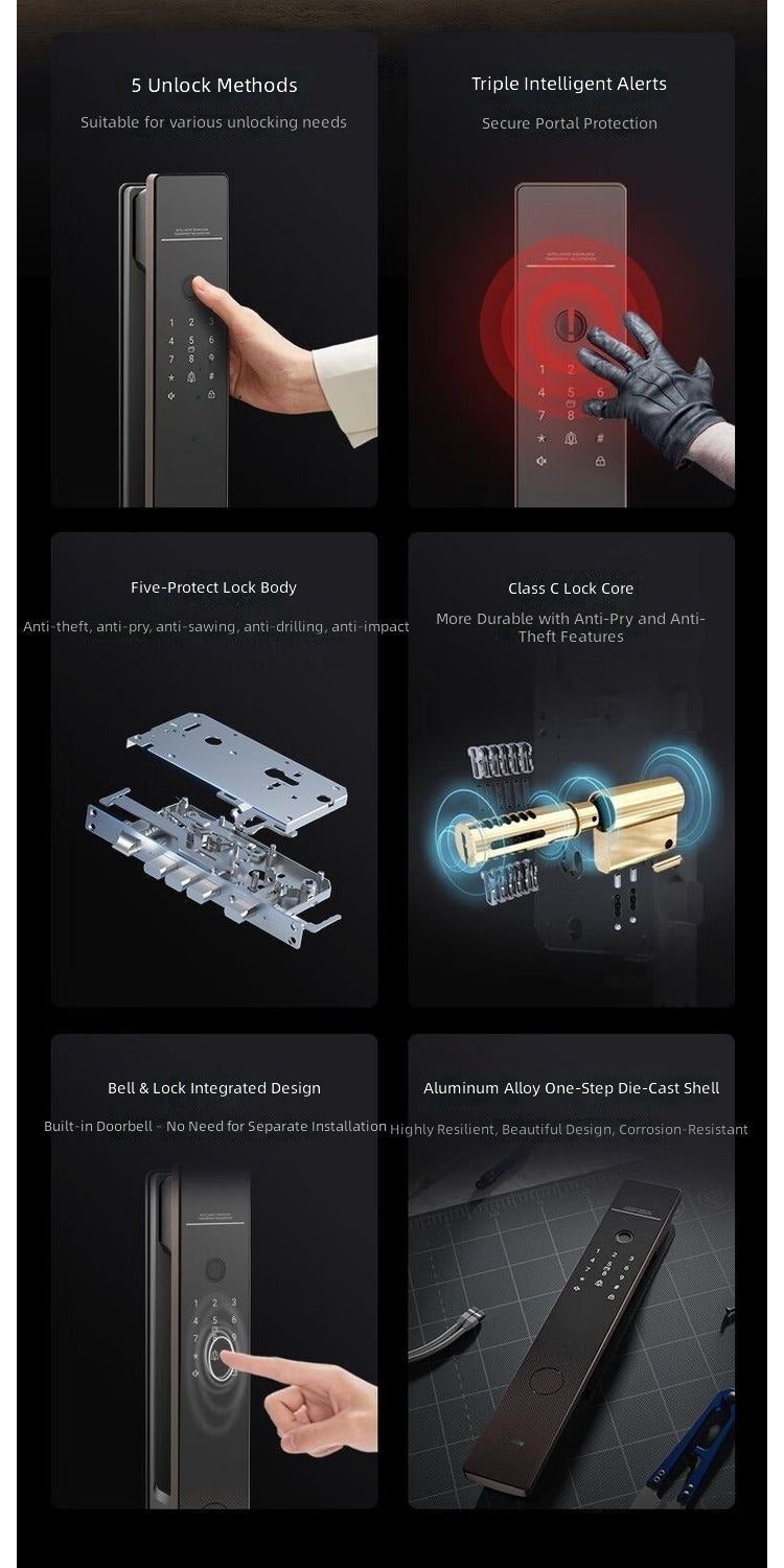 Haier Smart Fingerprint & Password Lock for Home Security - P30SE - Image 2