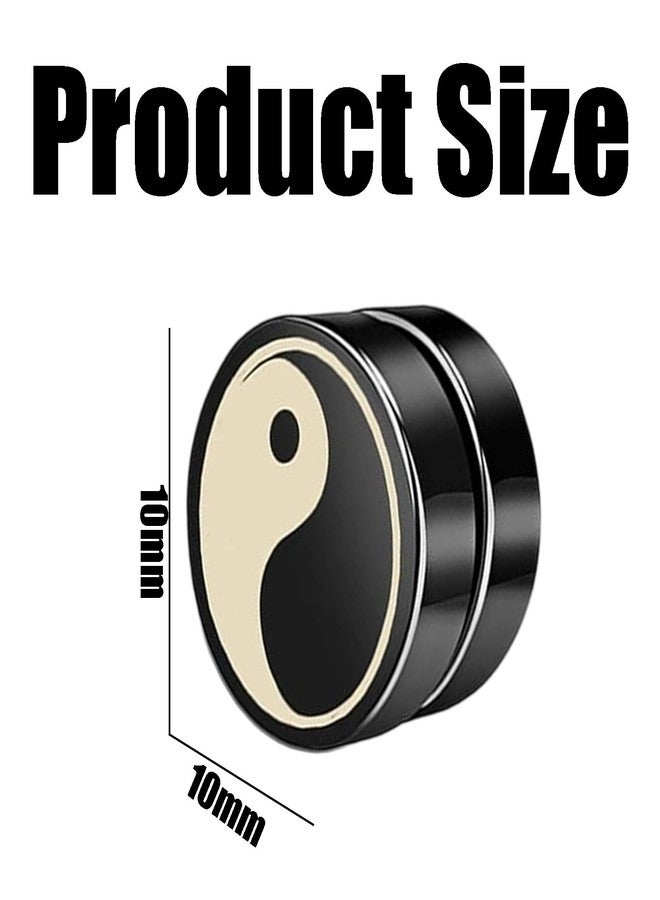 Buildcon Magnetic Earrings, Non Piercing Earrings for Men and Women, Stylish Magnetic Studs for Sensitive Skin, Fashion Accessories for men and Special Occasions, 10x10mm Metal Design - Image 3