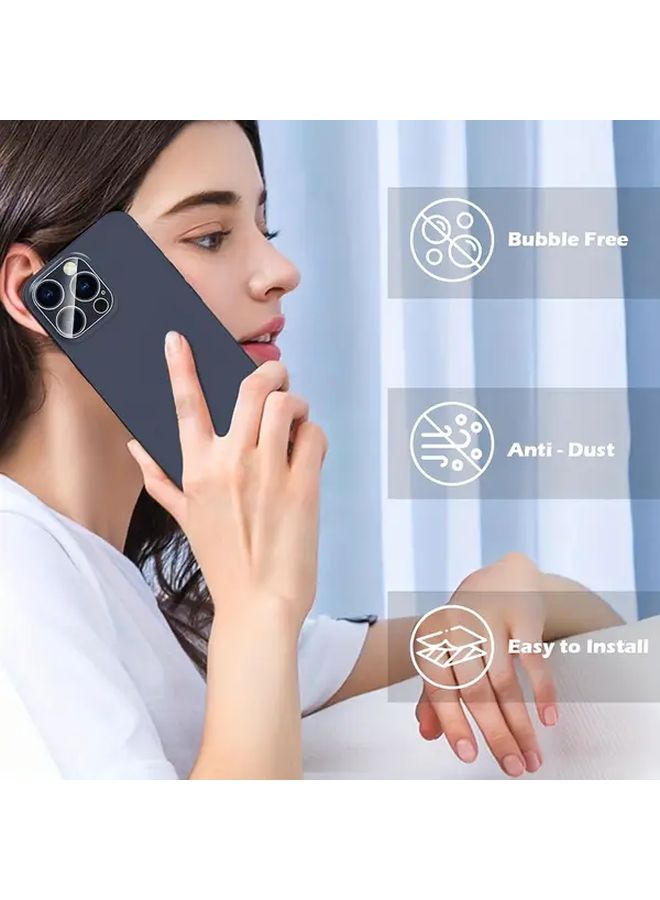 4pcs Transparent Tempered Glass Lens Protector for iPhone 16 Camera Protection - Image 4