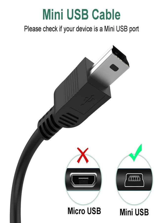 Koffmon 6FT Mini USB Data & Charging Cable for Sony Handycam - Compatible with DCR-SR82, SR85, SR87, SX40, SX41, SX60, SR62, SR65, SR67, SR68, SR80 - 2-in-1 Extra Long Multi-Function Cord - Image 2