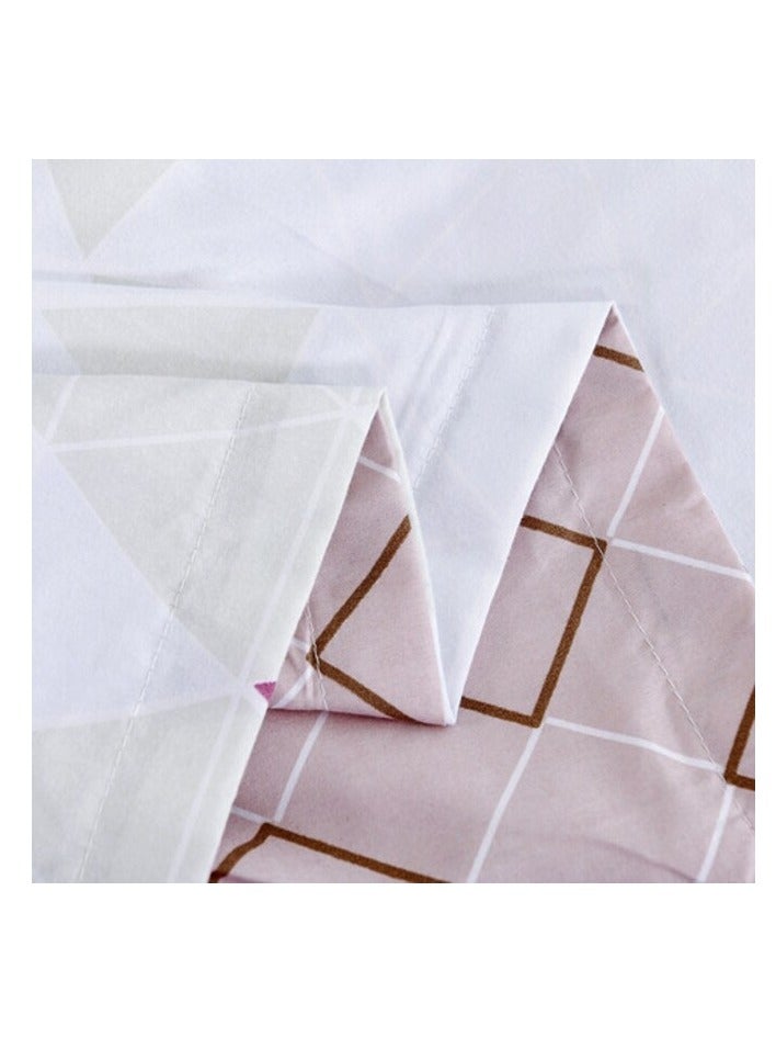 PROMASS 6-Piece Double Size Duvet Cover Set, 1 Duvet Cover + 1 Flat Sheet + 4 Pillow Cases, Microfibre, Viola - Image 3