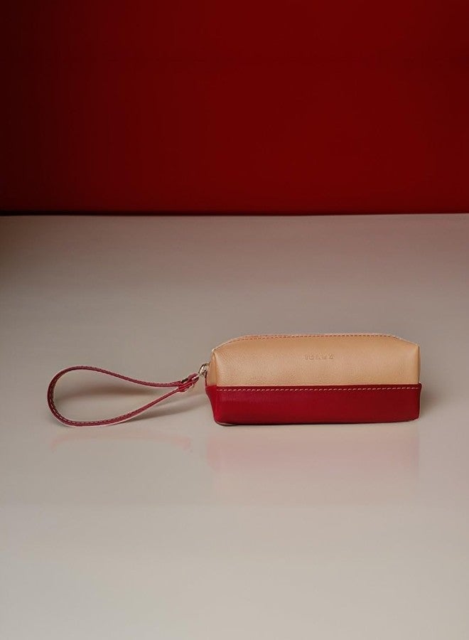 IMARS Stylish Blue Sand Wristlet Perfect for Women & Girls (Red Biege) - Image 2
