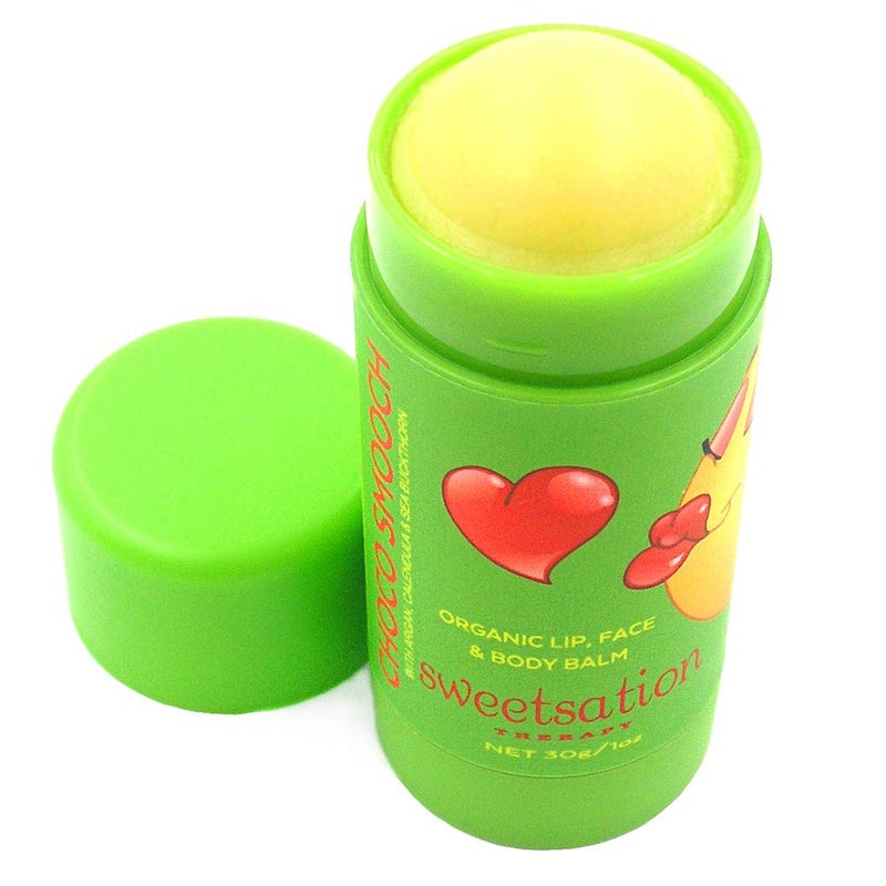 Sweetsation Therapy Choco*Smooch Organic Baby Lip & Face Balm, with Argan, Calendula and Sea Buckthorn, 22.18 ml - Image 2