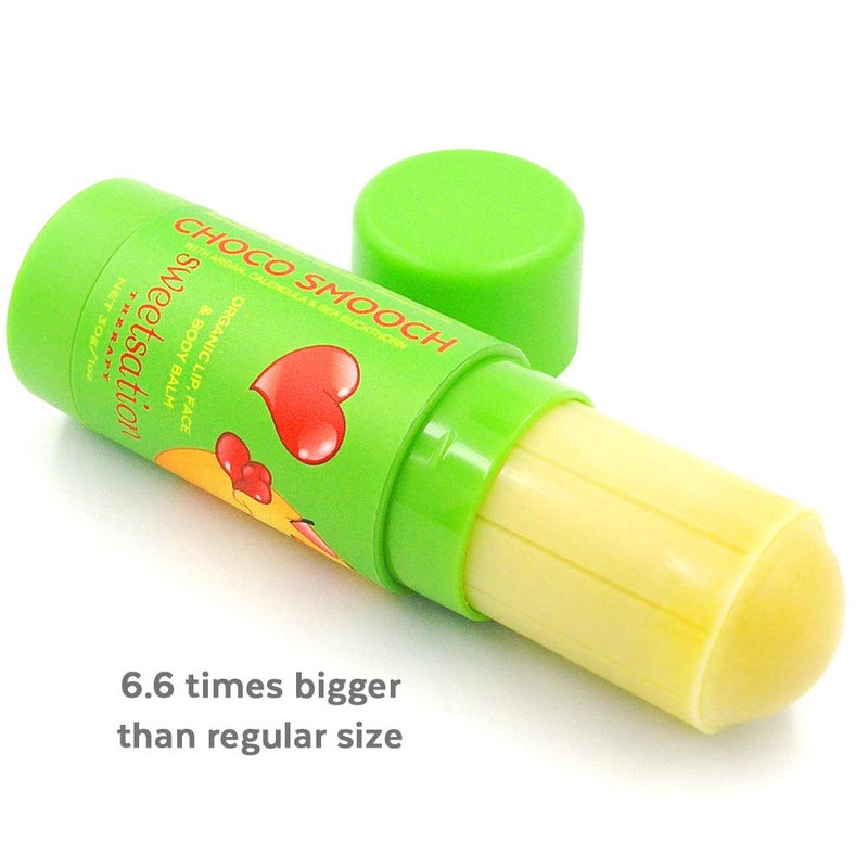 Sweetsation Therapy Choco*Smooch Organic Baby Lip & Face Balm, with Argan, Calendula and Sea Buckthorn, 22.18 ml - Image 5