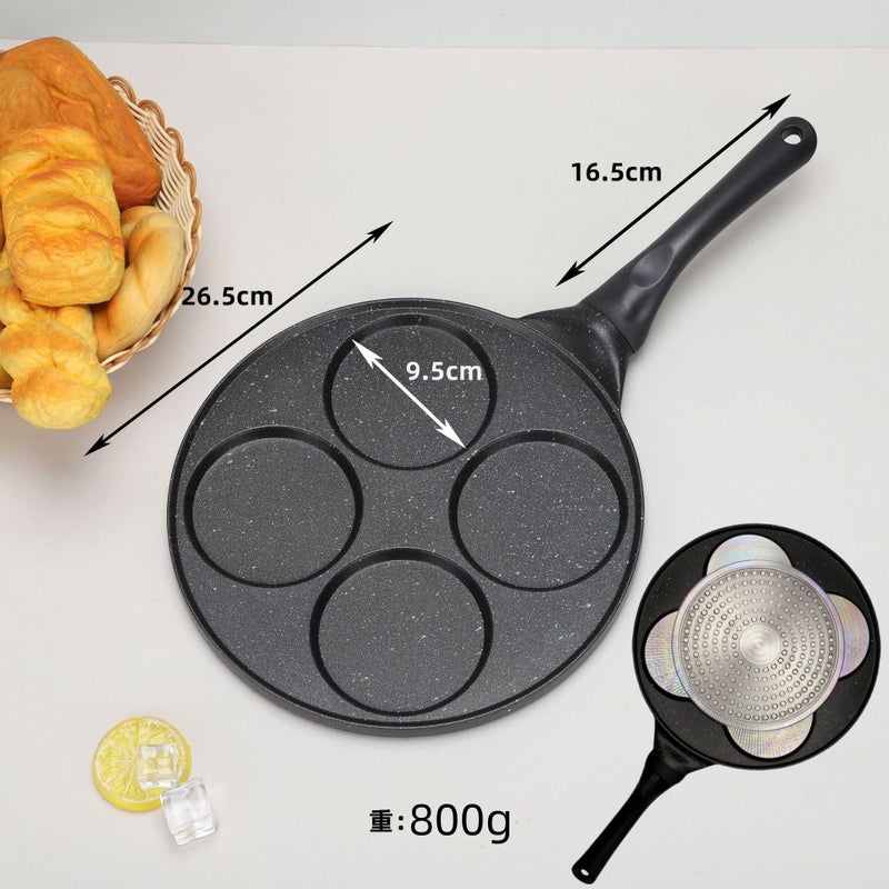 1Pcmulti-Hole Egg Frying Pan Creative Porous Frying Pan Barbecue Plate Household Aluminum Alloy Series - Image 1