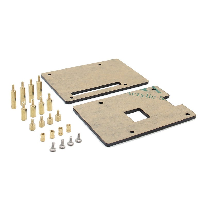 Geekworm Case for Raspberry Pi 4 Universal HAT Size Pi Case DIY Kit Protective Acrylic Case for Pi 54B3B3B2BB and Pi Hat Expansion Board - Image 2