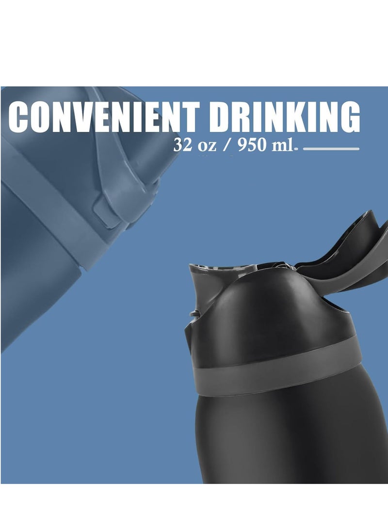 GIFUBOWA Insulated Water Bottle with Straw 950ml Bpa Free Leakproof for Hot & Cold Drinks - Image 2