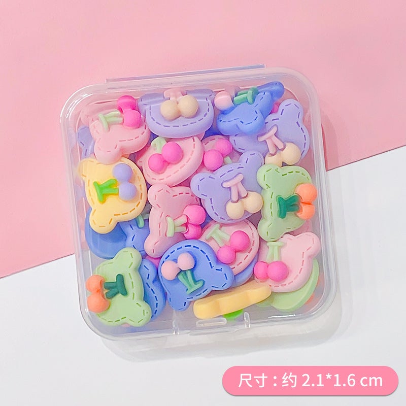 Resin Accessories Cream Glue Diy Material Mixed Cartoon Animal Handmade Mobile Phone Case Patch Box - Image 1