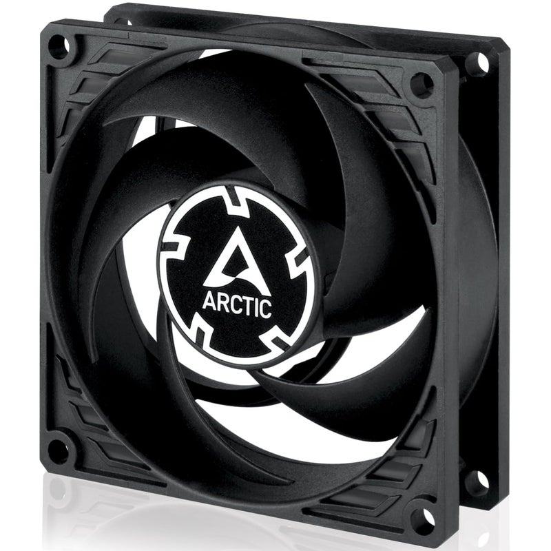 ARCTIC P8 Max - PC Fan, High-Performance 80mm Case Fan, Server Fan, PWM-Controlled 500â€“5000 RPM, Optimised for Static Pressure, 0dB Mode - Black - Image 1