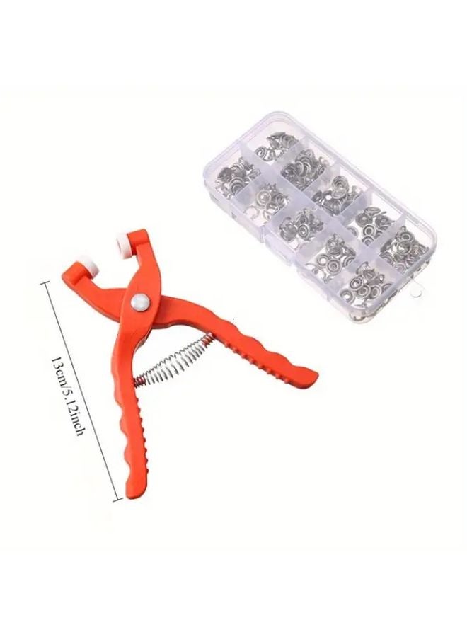 Orange Snap Pliers Set 201pcs Metal Snaps 50pcs Combination For Sewing DIY Crafts - Image 3