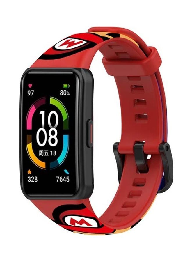 NIBEMINENT Silicone Strap Replacement Band Compatible with Huawei 6 Multicolor - Image 1
