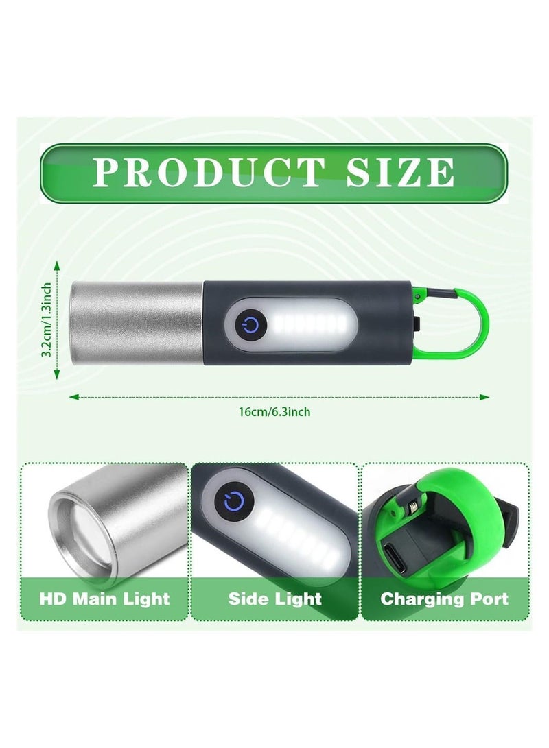 مصابيح LED قابلة لإعادة الشحن، قابلة للتكبير 4 أوضاع عالية اللومن متعددة الوظائف مقاومة للماء ونوع C، مصابيح يدوية محمولة للاستخدام في حالات الطوارئ والخارجية، ملحقات التخييم - Image 4