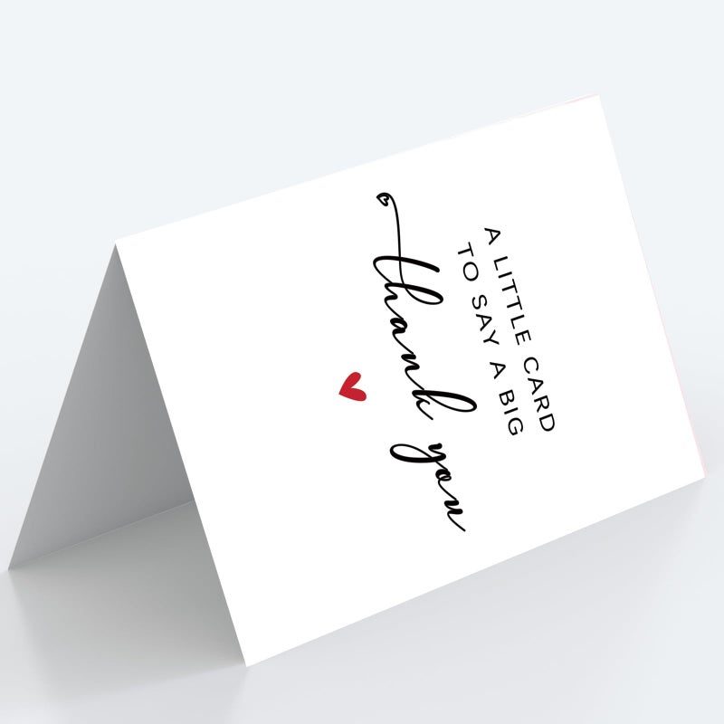 Zyulin Simple Thank You Card Gifts for Men Women, Appreciation Gifts for Teacher Boss, A Little Card to Say A Big Thank You - Image 4