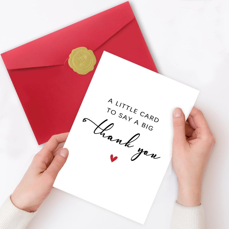 Zyulin Simple Thank You Card Gifts for Men Women, Appreciation Gifts for Teacher Boss, A Little Card to Say A Big Thank You - Image 5