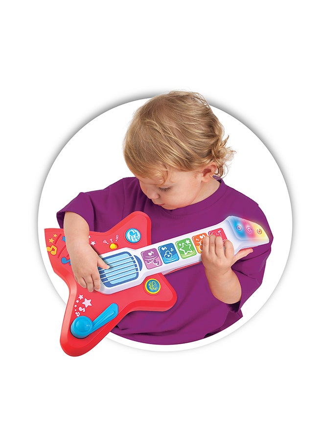 Happy Kids Little Learners Magic Touch Guitar - Interactive Baby Guitar Toy  - Image 4