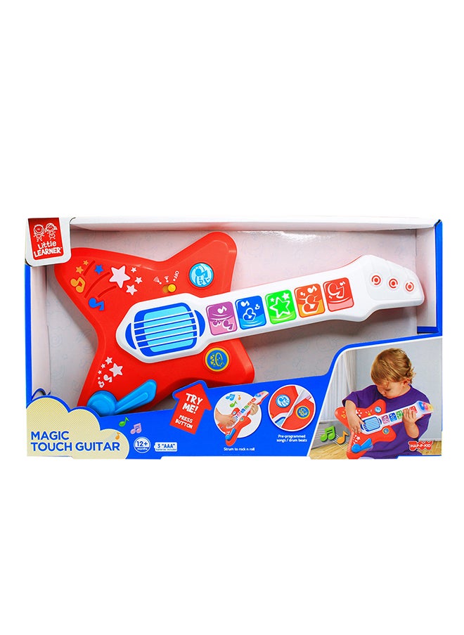 Happy Kids Little Learners Magic Touch Guitar - Interactive Baby Guitar Toy  - Image 1
