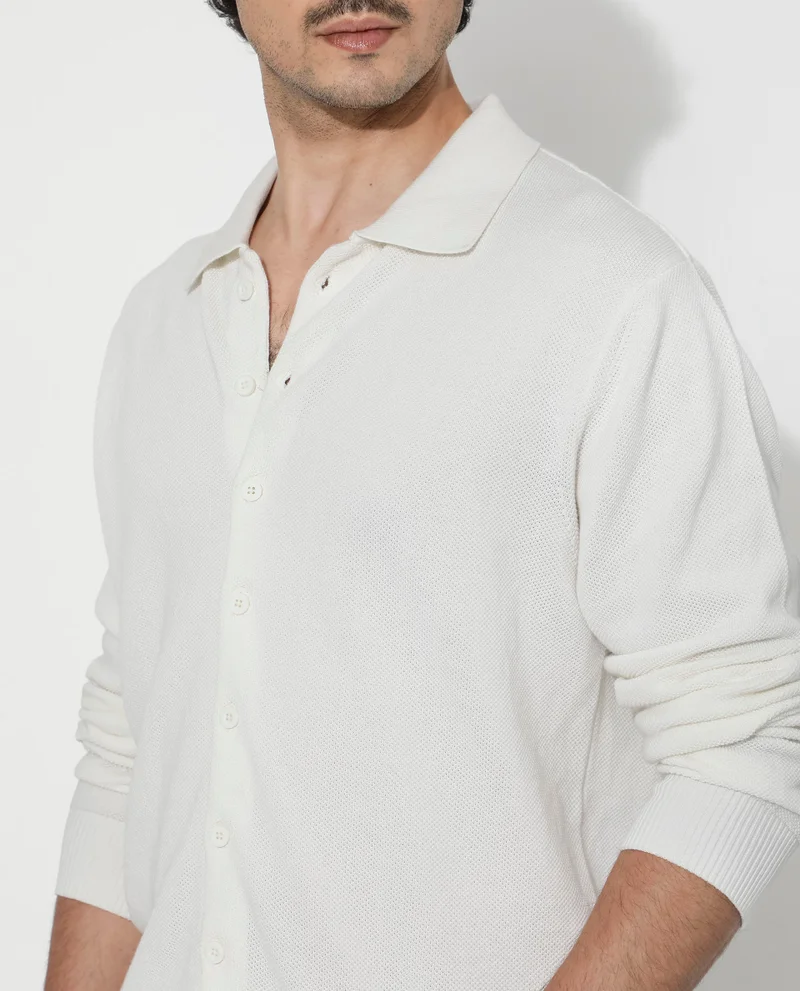 Rare Rabbit Men's Cotton Knitted Shirt