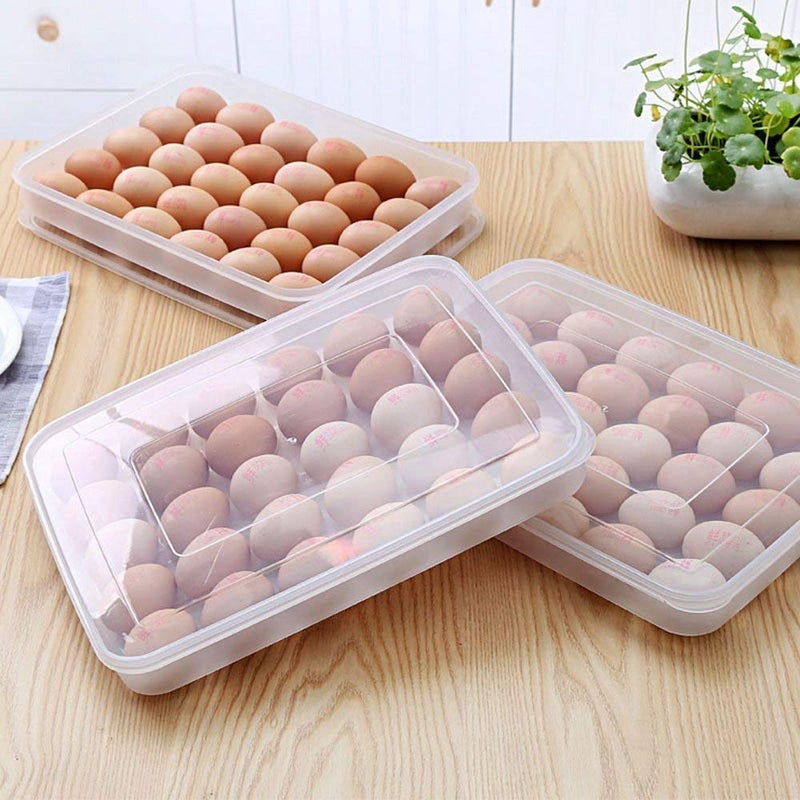 kytaste Egg Container Storage Box with Lid for 2 Dozen 24 Eggs - Image 2