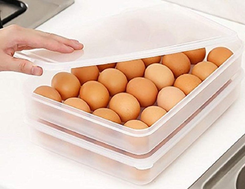 kytaste Egg Container Storage Box with Lid for 2 Dozen 24 Eggs - Image 3