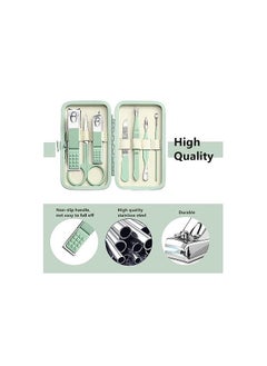 ORiTi Stainless Steel Toe Finger Nail Clipper Personal Care Tools with Portable Travel Case Pedicure Tools  - Image 3