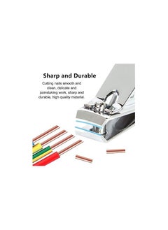 ORiTi Stainless Steel Toe Finger Nail Clipper Personal Care Tools with Portable Travel Case Pedicure Tools  - Image 2