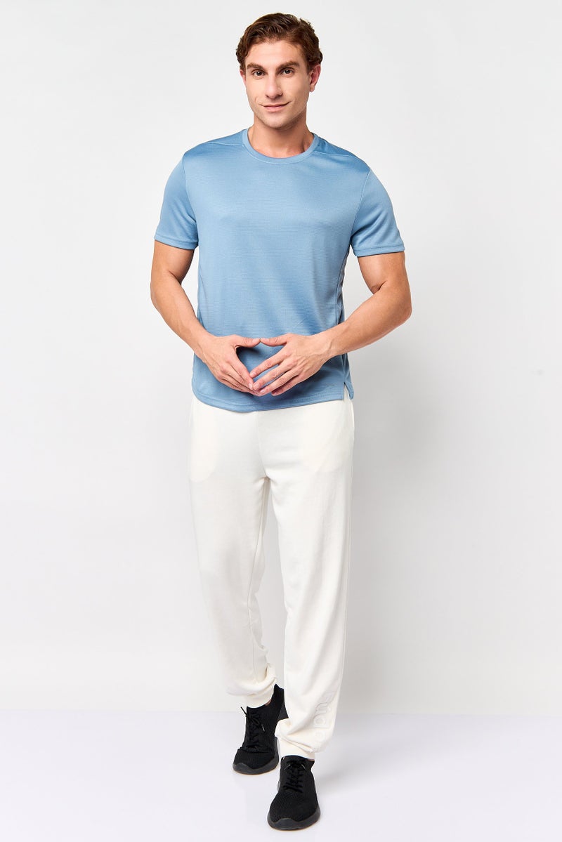 Fudo Men Regular Fit Solid Jogger Pants, Ivory - Image 2
