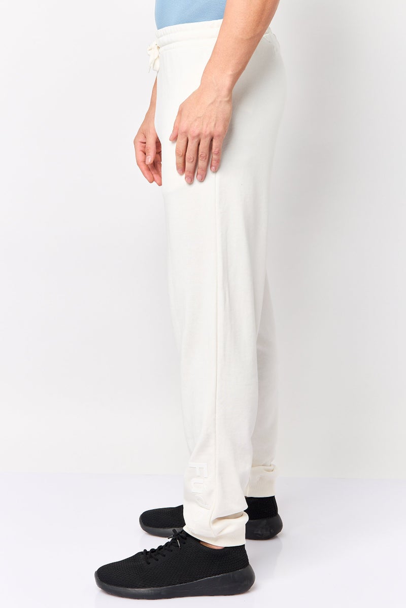 Fudo Men Regular Fit Solid Jogger Pants, Ivory - Image 3