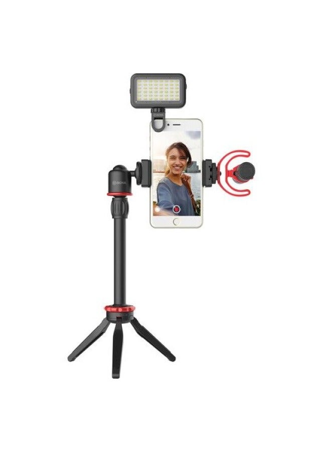 بويا مجموعة BY-VG350 لمدون الفيديو للهواتف الذكية مع ميكروفون BY-MM1 وإضاءة LED وملحقاتها  - Image 3
