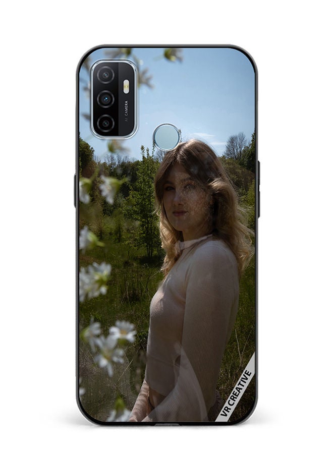 VR CREATIVE Protective Case Cover For Oppo A53 Snapchat Girl Design Multicolour - Image 1