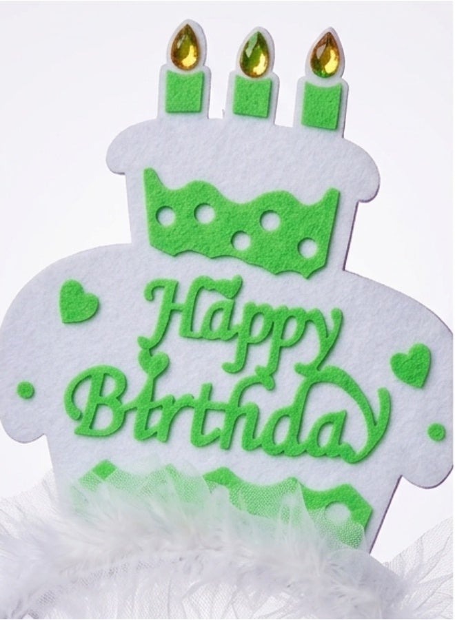 Birthday Candles Headband For Kids Party One Size Multi Color - Image 2